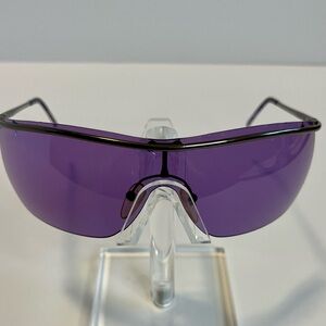 Vintage Gianfranco Ferré shield sunglasses.